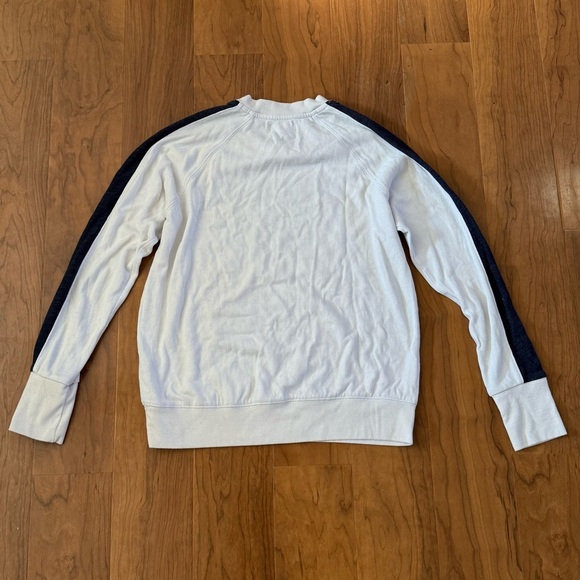 SUNDRY X SOUL CYCLE Lightweight Sweatshirt Pullover White Blue size Small - Picture 2 of 3
